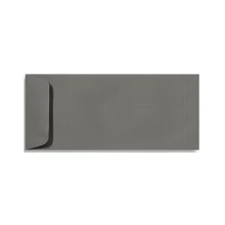 LUX 4 1/8" x 9 1/2" #10 70lbs. Open End Envelopes, Smoke Gray, 50/Pack