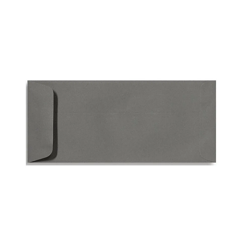 LUX 4 1/8" x 9 1/2" #10 70lbs. Open End Envelopes, Smoke Gray, 50/Pack