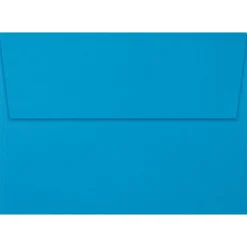 LUX 5 1/4" x 7 1/4" A7 Invitation Envelopes W/Peel & Press, Pool Blue, 250/BX