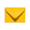 LUX 2 11/16" x 3 11/16" 70lbs. #17 Mini Envelopes W/Glue, Sunflower Yellow, 50/Pack