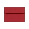 LUX 5 3/4" x 8 3/4" 60lbs. Square Flap Envelopes W/Glue, Holiday Red, 50/Pack