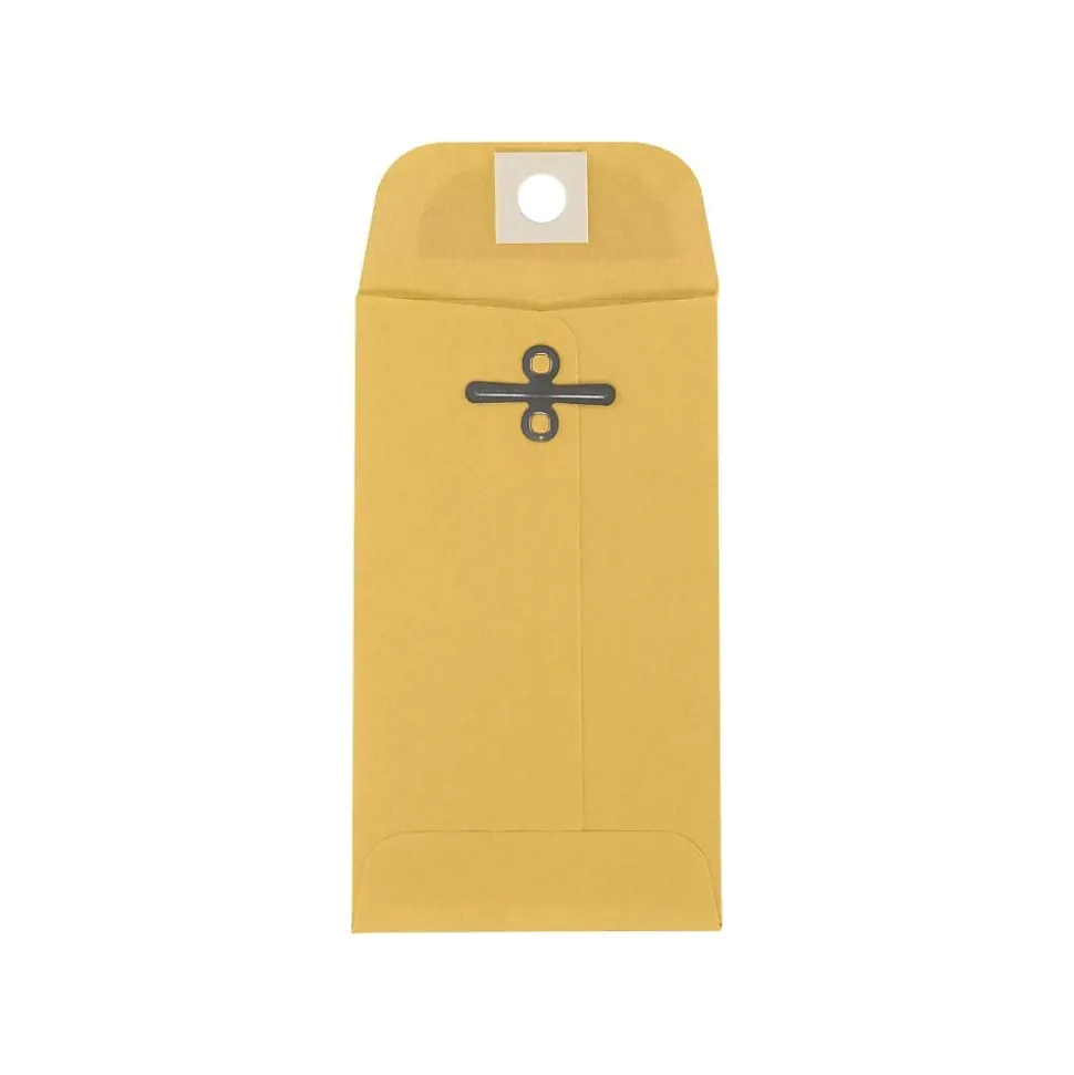 LUX #3 Kraft Coin Clasp Envelope 50/Pack, 32lb. Brown Kraft (WS-5472-50)