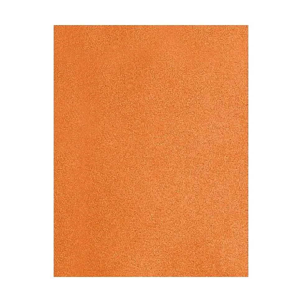 LUX 105 lb. Cardstock Paper, 8.5" x 11", Flame Metallic, 50 Sheets/Pack (81211-C-38-50)