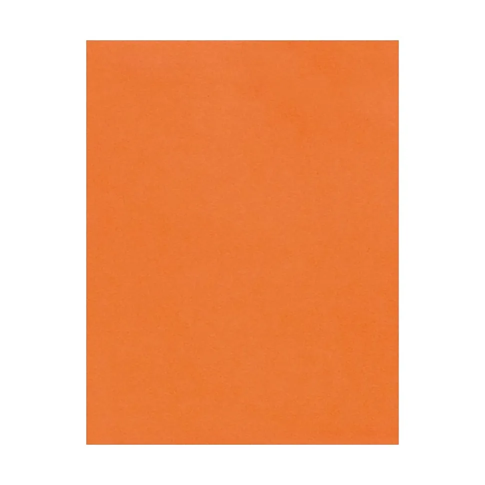 LUX 100 lb. Cardstock Paper, 8.5" x 11", Mandarin, 1000 Sheets/Pack (81211-C-55-1000)
