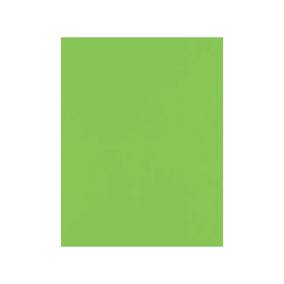 LUX 65 lb. Cardstock Paper, 8.5" x 11", Limelight Green, 500 Sheets/Pack (81211-C-199-500)