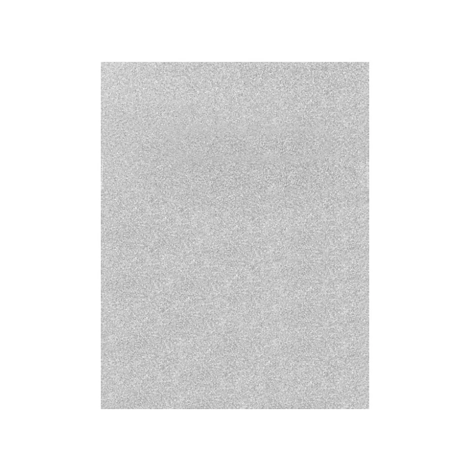 LUX 105 lb. Cardstock Paper, 8.5" x 11", Silver Sparkle, 50 Sheets/Pack (81211-C-MS01-50)