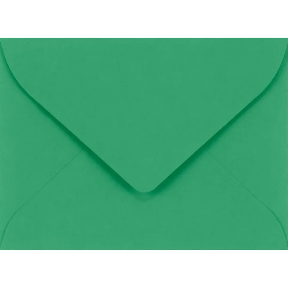 LUX #17 Mini Envelopes (2 11/16 x 3 11/16) 500/Pack, Holiday Green (LUXLEVC-17-500)