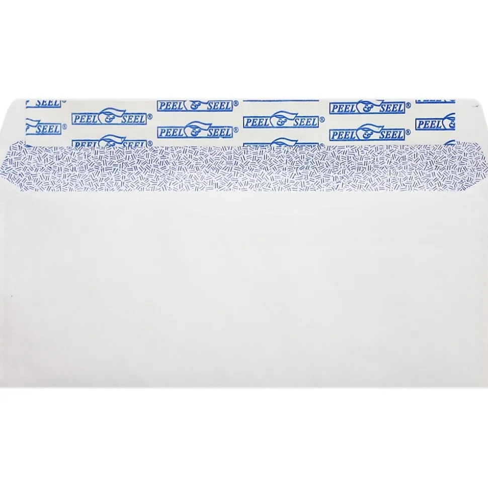 LUX #10 Regular Envelopes (4 1/8 x 9 1/2) 50/Pack, White w/ Sec Tint, P&S (75747-50)