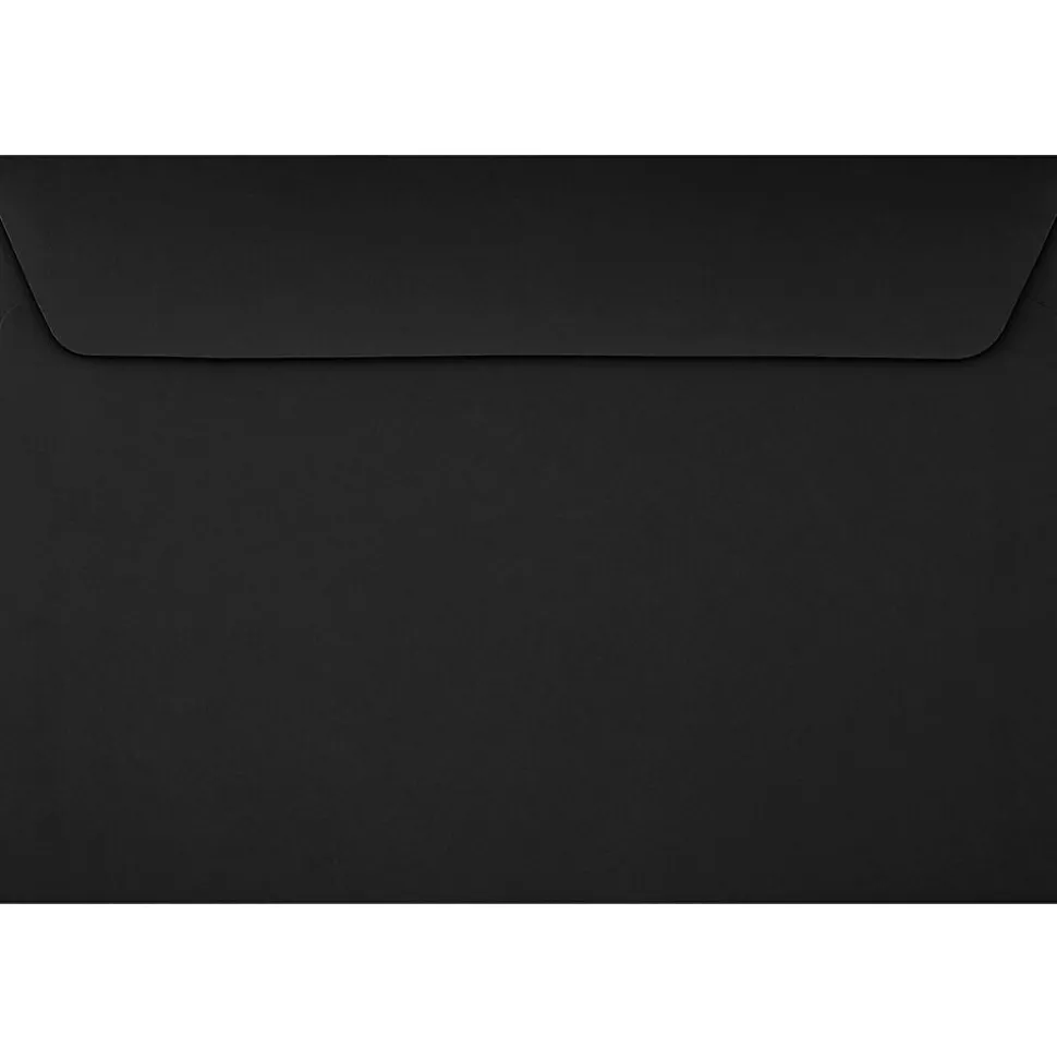 LUX 6 x 9 Booklet Envelopes 50/Pack, Midnight Black (F-4220-B-50)