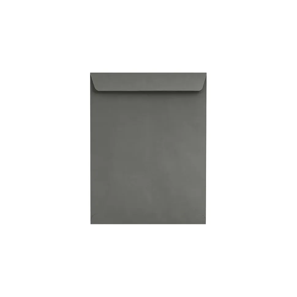 LUX 10" x 13" 80lbs. Open End Envelopes, Smoke Gray, 50/Pack (EX4897-22-50)