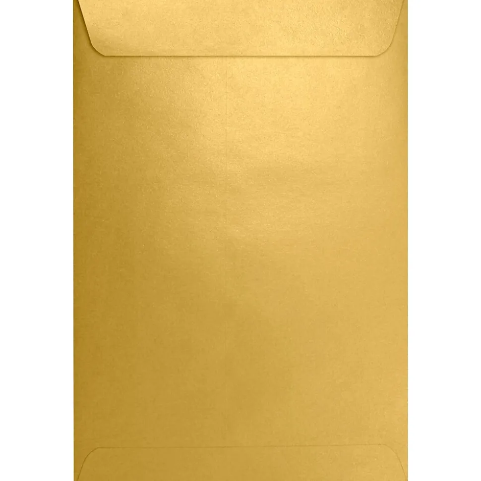 LUX 6 x 9 Open End Envelopes, Gold Metallic, 500/Box (1644-07-500)