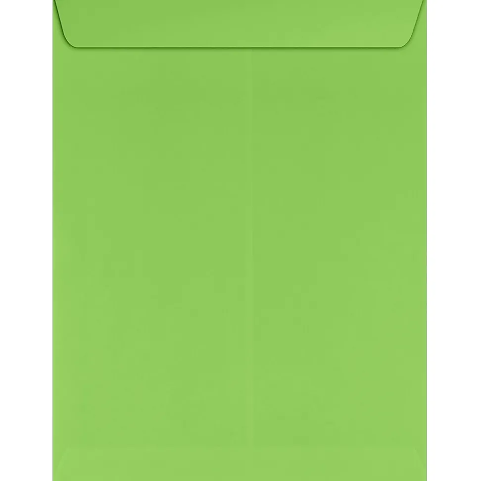 LUX 9" x 12" Open End Envelopes 50/Pack, Limelight (LUX-4894-101-50)
