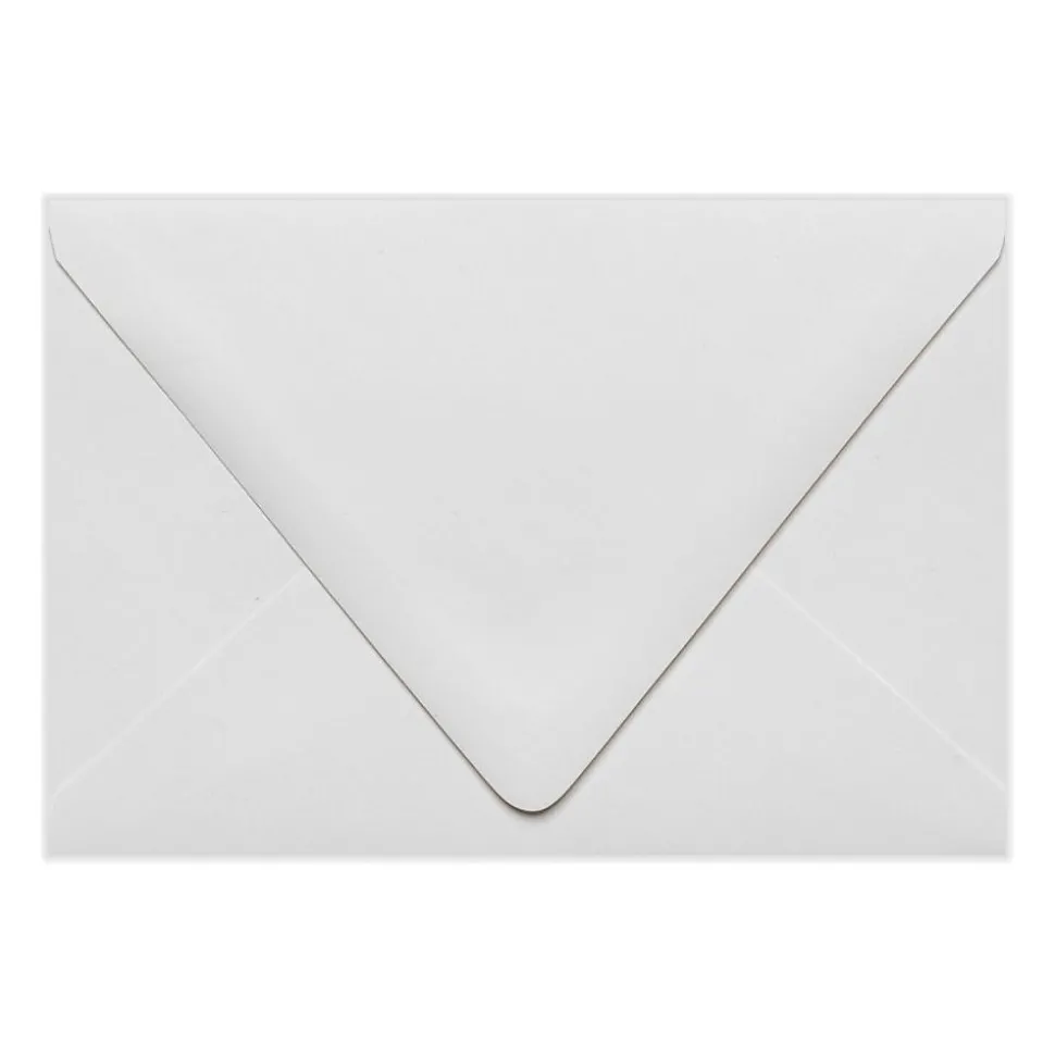 LUX A4 Contour Flap Envelopes (4 1/4 x 6 1/4) 50/Pack, White - 100% Recycled (1872-WPC-50)