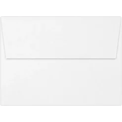 LUX A7 Invitation 100% Recycled Envelopes, 5.25" x 7.25", White, 50/Box (4880-WPC-50)