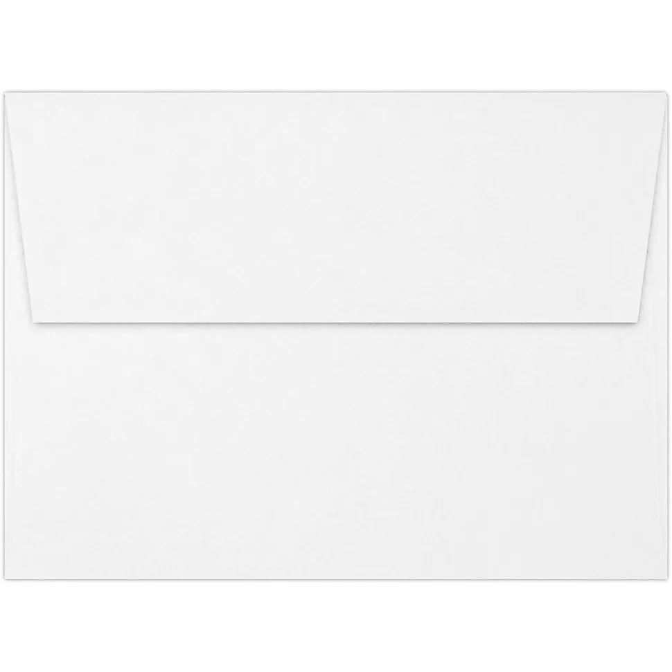 LUX A7 Invitation 100% Recycled Envelopes, 5.25" x 7.25", White, 50/Box (4880-WPC-50)