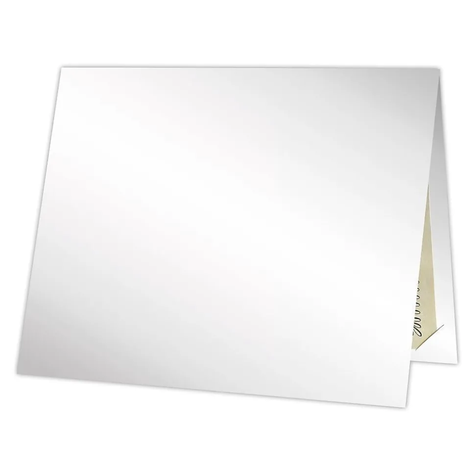 LUX Certificate Holders, 9 1/2" x 11", White Gloss, 25/Pack (CHEL185SG1225)