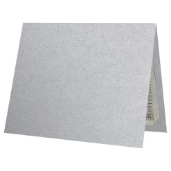 LUX Certificate Holders, 9 1/2" x 11", Silver Metallic, 50/Pack (CH91212-M06-50)
