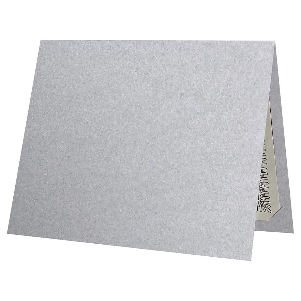LUX Certificate Holders, 9 1/2" x 11", Silver Metallic, 50/Pack (CH91212-M06-50)