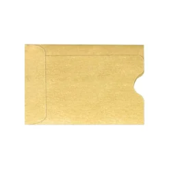 LUX Credit Card Sleeve 2 3/8" x 3 1/2", 50/Pack, Gold Metallic (1801-07-50)