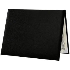 LUX Diploma Cover, Padded, 8 1/2" x 11, Black, 2/Pack (PDCL-85X11-DB-2)