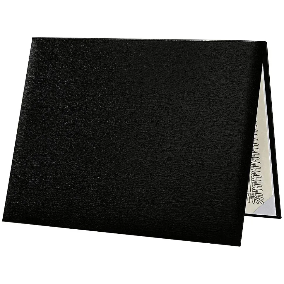 LUX Diploma Cover, Padded, 8 1/2" x 11, Black, 2/Pack (PDCL-85X11-DB-2)