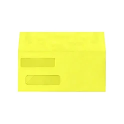 Lux Double Window Invoice Envelopes Citrus 4 1/8 x 9 1/2 inch 50/Pack