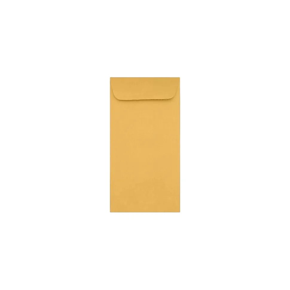 LUX Kraft #14 Open End Envelopes, 5" x 11 1/2", 28 lb. Brown Kraft, 1000 Qty (WS-5248-1M)