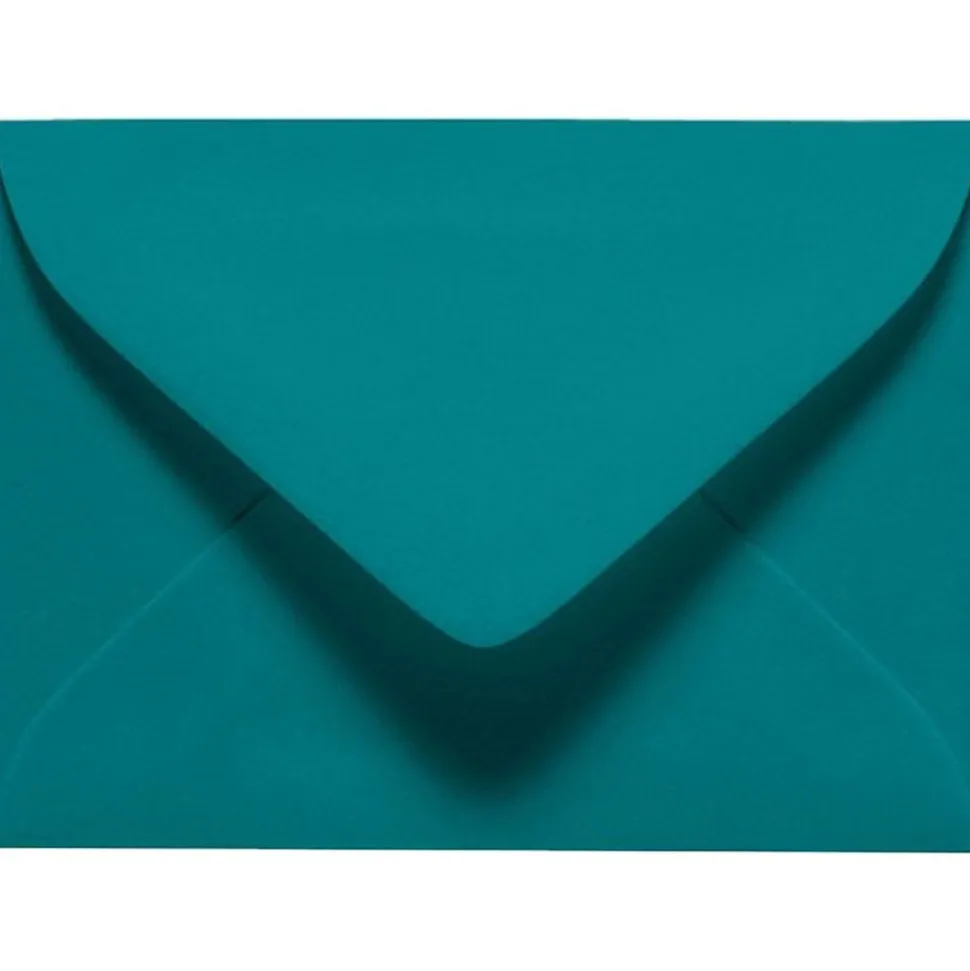 LUX 70lb 2 11/16"x3 11/16" #17 Mini Envelopes W/Glue, Teal Blue, 500/BX