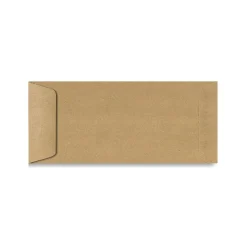 LUX 70lb 4 1/8"x9 1/2" Open End #10 Envelopes, Grocery Bag Brown, 250/BX