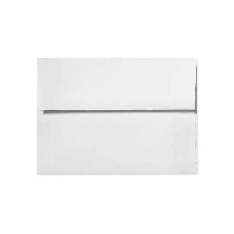 LUX 80lb 6"x9 1/2" Square Flap Envelopes W/Peel&Press, Bright White, 250/BX