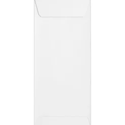 LUX 80lbs. 4 1/8" x 9 1/2" #10 Open End Envelopes, Bright White, 1000/BX (7535-1000)