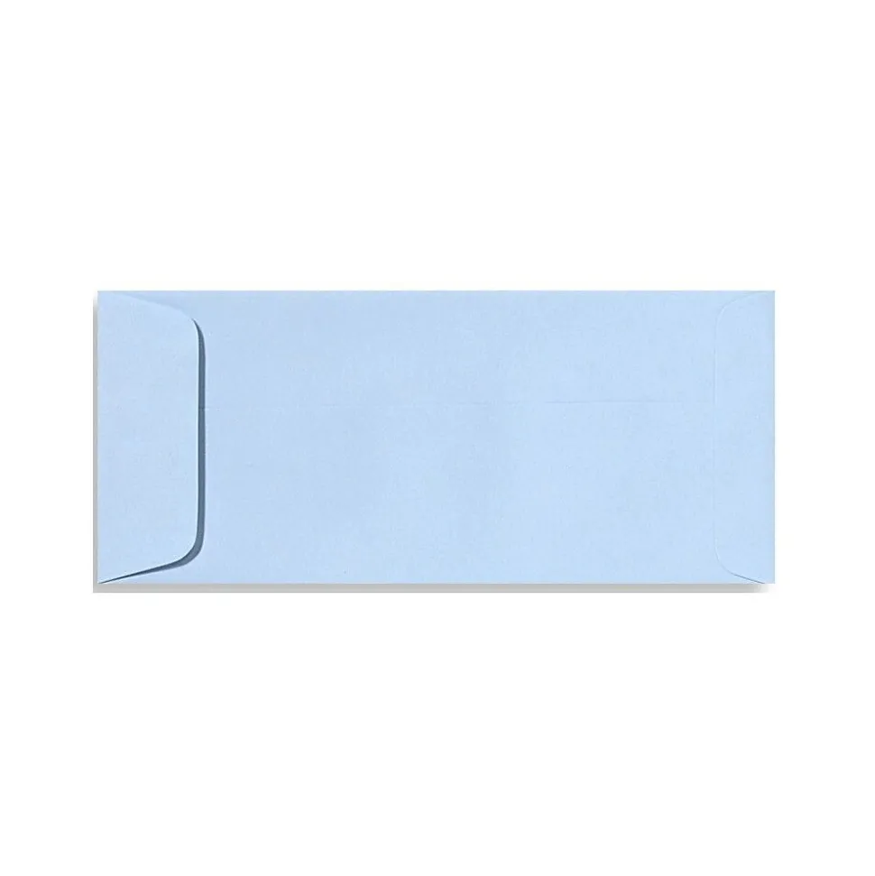 LUX 70lbs. 4 1/8" x 9 1/2" #10 Open End Envelopes, Baby Blue, 1000/BX