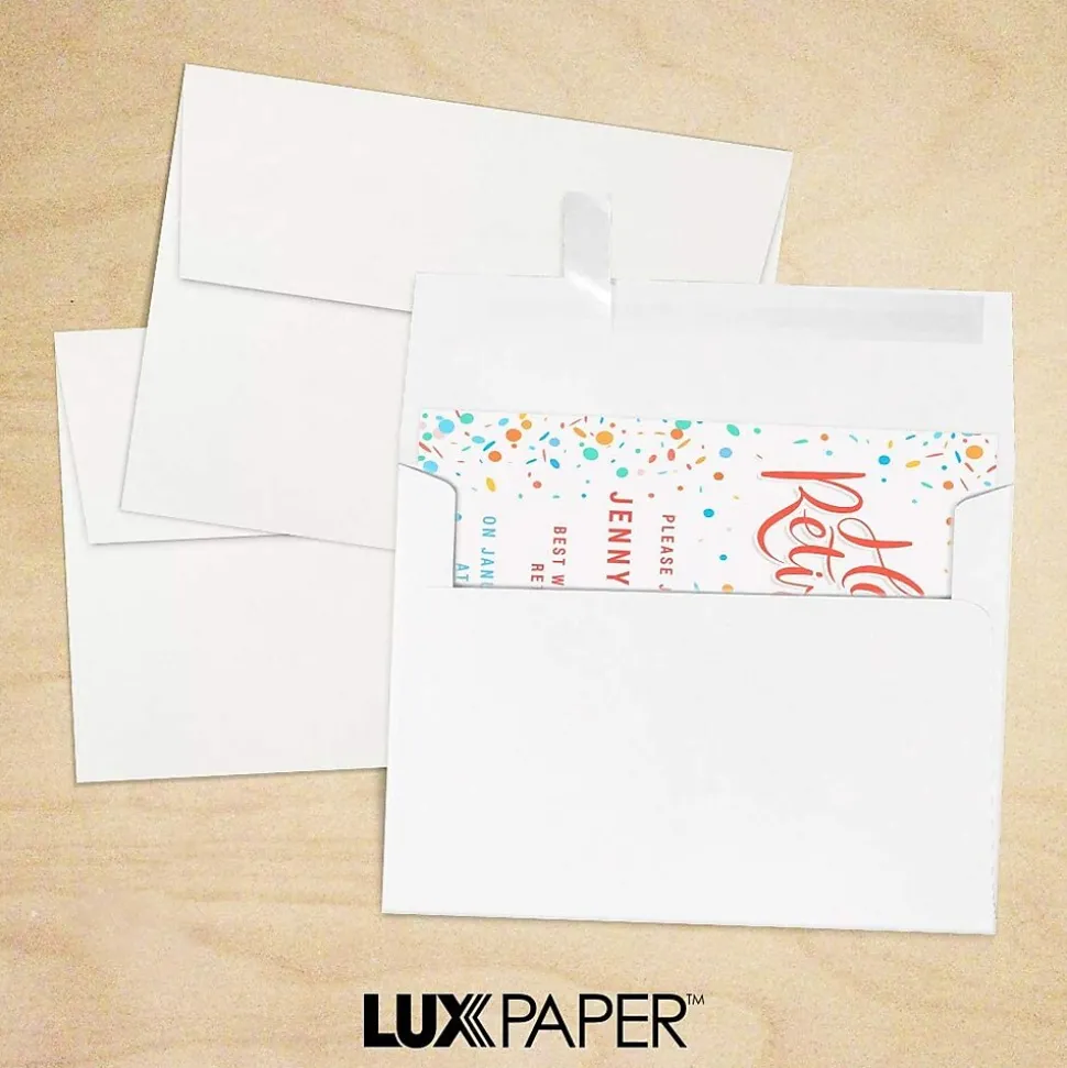 LUX 60lbs. 4 1/8" x 9 1/2" #10 Regular Envelopes, Blue Parchment, 250/BX