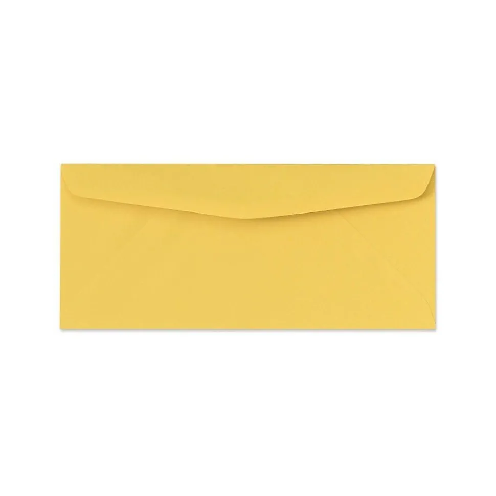 LUX 60lbs. 3 7/8" x 8 7/8" #9 Regular Envelopes, goldenrod yellow, 500/BX
