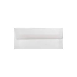 LUX 30lbs. 4 1/8" x 9 1/2" #10 Square Flap Envelopes, Clear Translucent, 250/BX