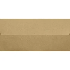 LUX 70lbs. 4 1/8" x 9 1/2" #10 Square Flap Envelopes, Grocery Bag Brown, 250/BX