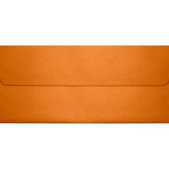 LUX 80lbs. 4 1/8" x 9 1/2" #10 Square Flap Envelopes, Flame Metallic Orange, 500/BX