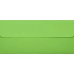 LUX 80lbs. 4 1/8" x 9 1/2" #10 Square Flap Envelopes, Limelight Green, 250/BX