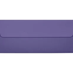 LUX 80lbs. 4 1/8" x 9 1/2" #10 Square Flap Envelopes, Wisteria Purple, 250/BX