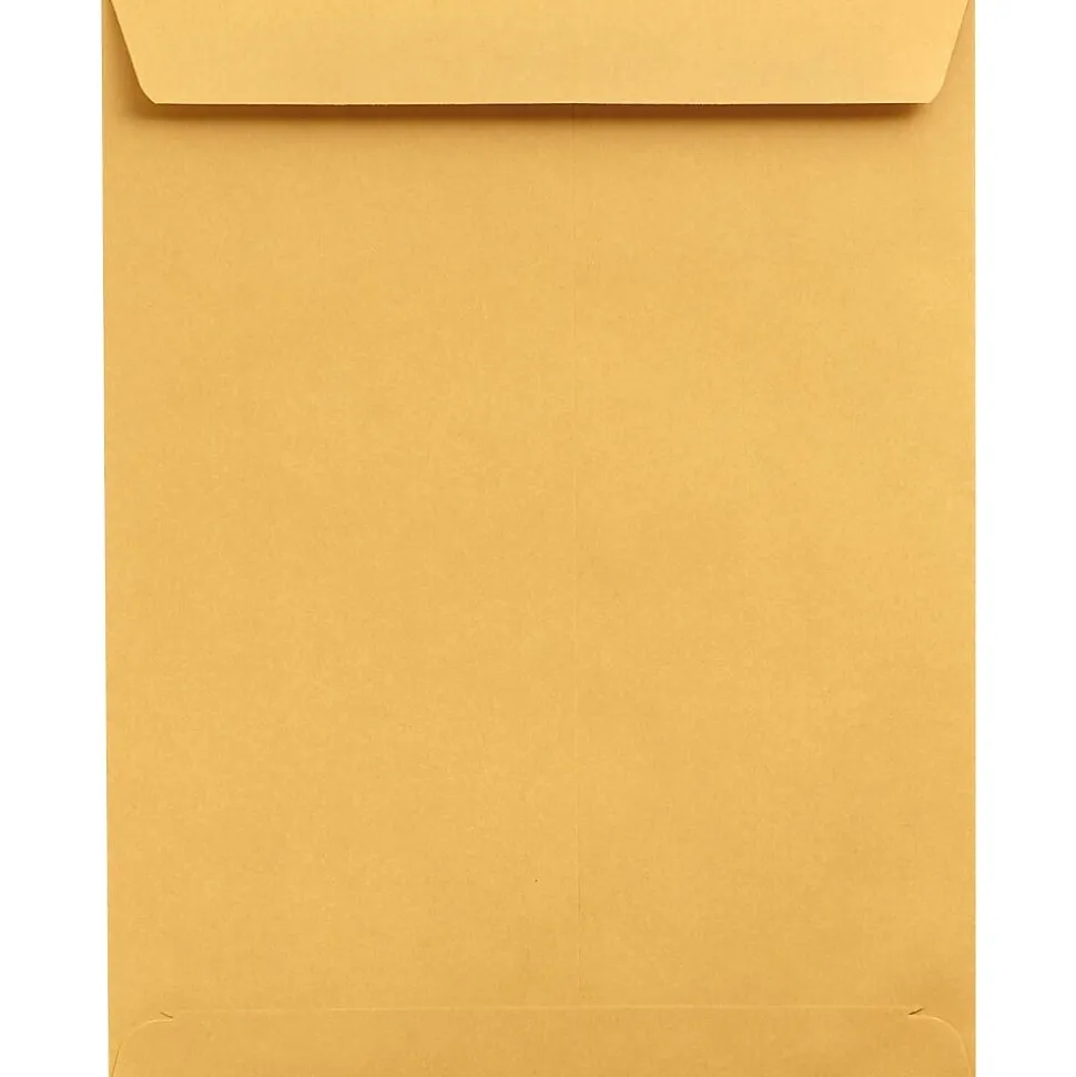 LUX 28lbs. 13" x 17" Kraft Open End Flap Jumbo Envelopes, Brown Kraft, 500/BX (85739-500)
