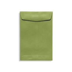 LUX 70lbs. 9" x 12" Open End Envelopes, Avocado Green, 1000/BX