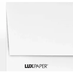 LUX Moistenable Glue A2 Invitation Envelope, 5 3/4" x 4 3/8", Bright White, 1000/Box (72924-1000)