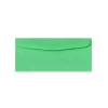 LUX Moistenable Glue Security Tinted #10 Business Envelope, 4 1/2" x 9 1/2", Bright Green, 500/Box (4260-12-500)