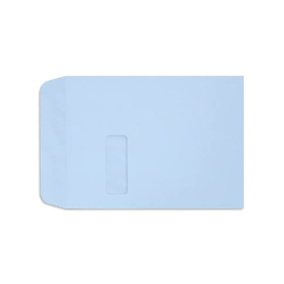 LUX Open End Envelopes 9" x 12", Baby Blue
