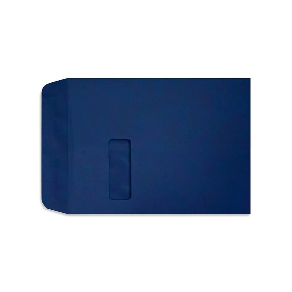 LUX Open End Envelopes 9" x 12", Navy Blue