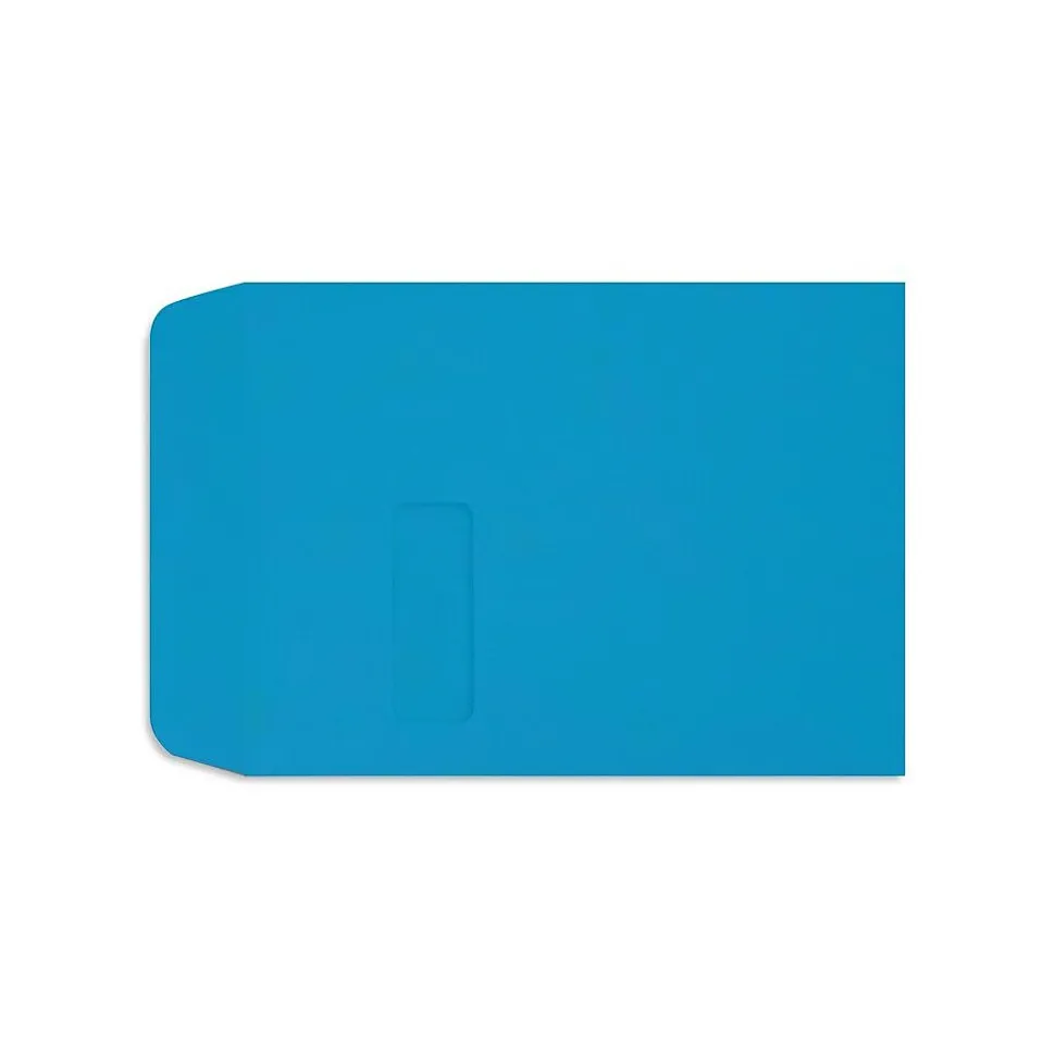 LUX Open End Envelopes 9" x 12", Pool Blue