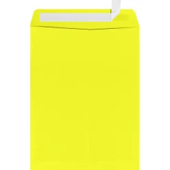 LUX Open End Kraft Envelopes 9" x 12", Citrus Yellow (LUX-1590-L20-1M)