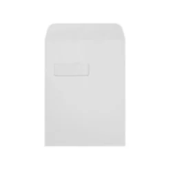 LUX Open End Open End Window Envelope, 9" x 12", White Linen, 250/Pack (1590-WLI-250)