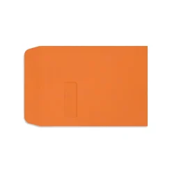 LUX Open End Window Envelopes 9" x 12"; Mandarin Orange