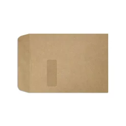 LUX Open End Window Envelopes 9" x 12", Grocery Bag Brown